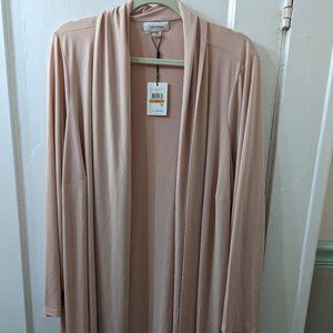 Calvin Klein Womens pale pink cardigan size 3x new